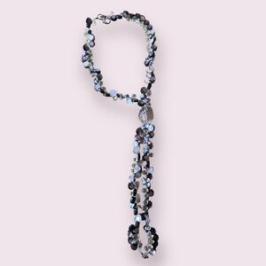 Glass Beaded Knotted Necklace